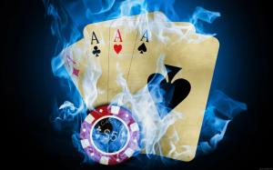 Four aces at poker wallpaper thumb