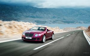 Bentley Continental Motion Blur Road HD wallpaper thumb