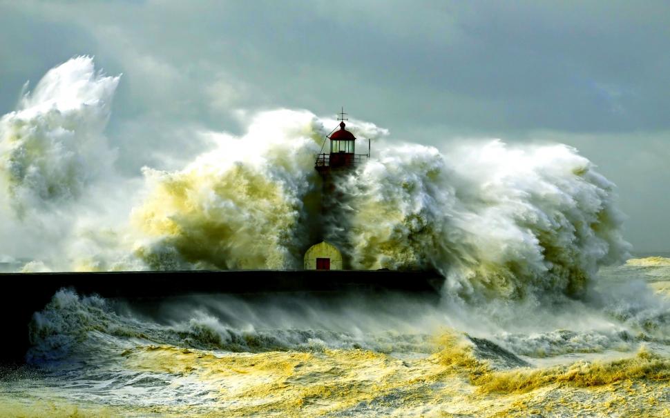Lighthouse, storm, sea, coast, waves wallpaper,Lighthouse HD wallpaper,Storm HD wallpaper,Sea HD wallpaper,Coast HD wallpaper,Waves HD wallpaper,2560x1600 wallpaper