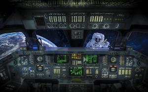 Spaceship cockpit wallpaper thumb