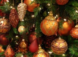 christmas toys, balls, lot, christmas tree, holiday wallpaper thumb