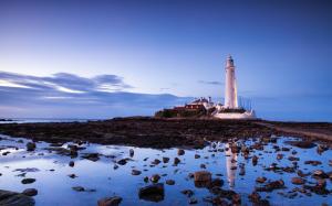 Lighthouse Water Reflection HD wallpaper thumb
