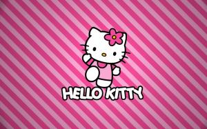 Hello Kitty, Cartoon, Pink, Cat, Flower wallpaper thumb