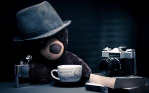 Coffee Time for Teddy Bear wallpaper thumb
