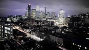 Toronto Buildings Skyscrapers Night Timelapse HD wallpaper thumb