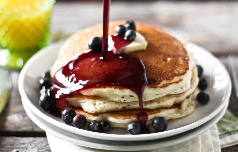 Pancakes, Food, Breakfast, Blackberries wallpaper,pancakes HD wallpaper,food HD wallpaper,breakfast HD wallpaper,blackberries HD wallpaper,2583x1656 wallpaper