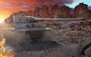 World of Tanks Tanks Pz.Kpfw. VI Games 3D Graphics wallpaper thumb