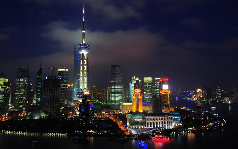Shanghai Nights China wallpaper,2560x1600 wallpaper