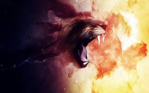 Roaring Lion HD wallpaper thumb