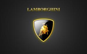 Glossy Lamborghini Logo  Best Desktop Images wallpaper thumb
