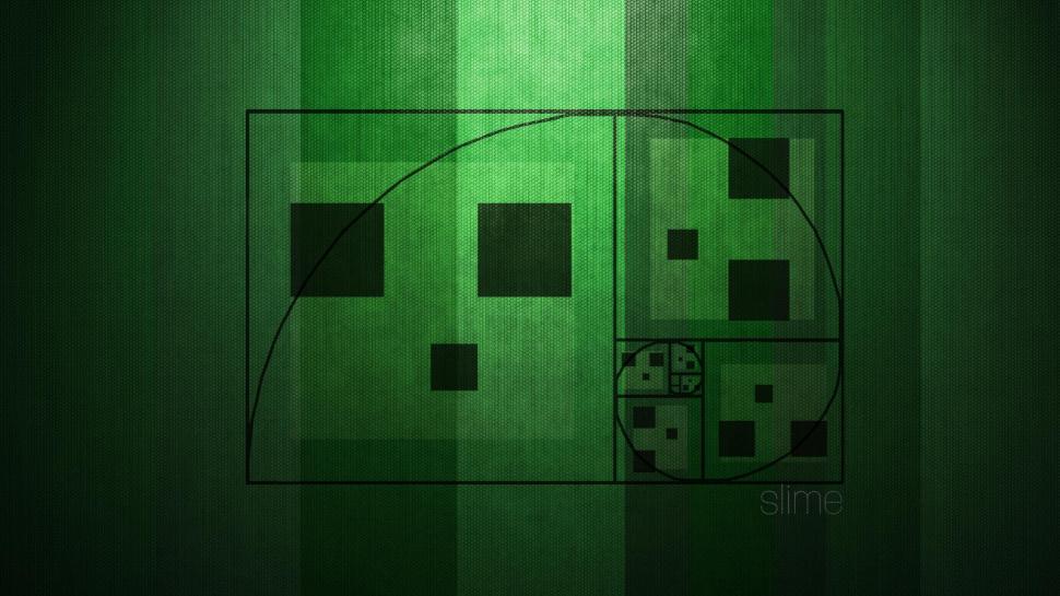 Fibonacci Spiral Green Minecraft Creeper HD wallpaper,video games HD wallpaper,green HD wallpaper,minecraft HD wallpaper,spiral HD wallpaper,creeper HD wallpaper,fibonacci HD wallpaper,1920x1080 wallpaper