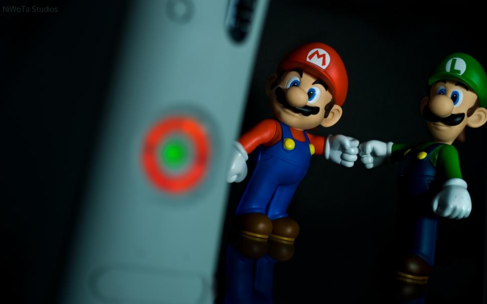 Xbox RROD Red Ring of Death Mario Mario Luigi Nintendo HD wallpaper,video games HD wallpaper,red HD wallpaper,mario HD wallpaper,nintendo HD wallpaper,death HD wallpaper,luigi HD wallpaper,xbox HD wallpaper,ring HD wallpaper,rrod HD wallpaper,1920x1200 wallpaper