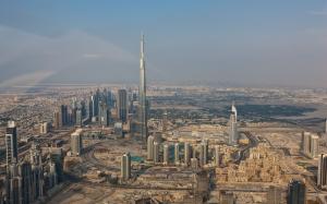 Burj Khalifa, Architecture, High Building, Skyscape, City, City View, Roads, Aerial View wallpaper thumb