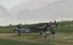 focke-wulf fw-190, airplane, aviation, german, fighter wallpaper thumb