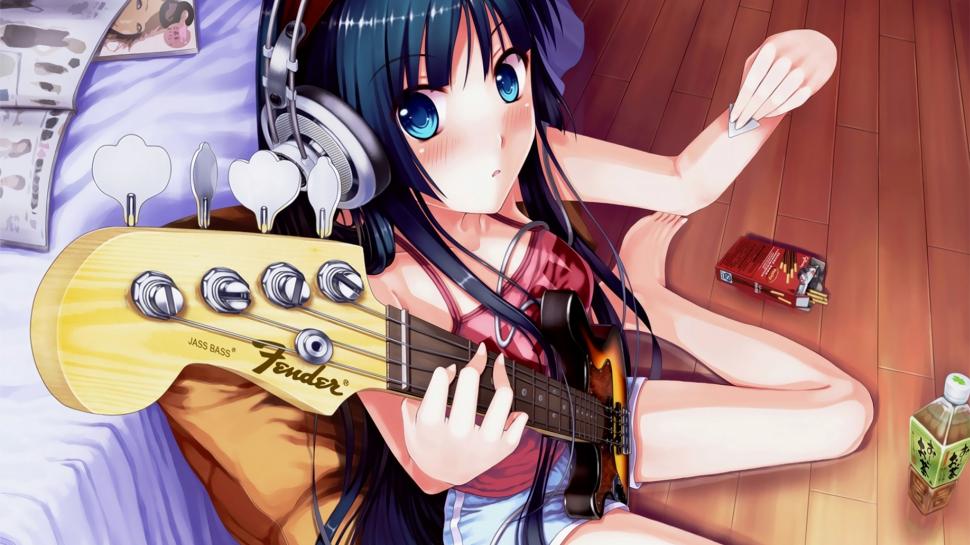 Anime Fender Guitar Bass K-On Manga Mio Akiyama Bass HD wallpaper,cartoon/comic HD wallpaper,anime HD wallpaper,guitar HD wallpaper,on HD wallpaper,manga HD wallpaper,k HD wallpaper,bass HD wallpaper,fender HD wallpaper,mio HD wallpaper,akiyama HD wallpaper,1920x1080 wallpaper
