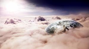 Earth Through Clouds wallpaper thumb