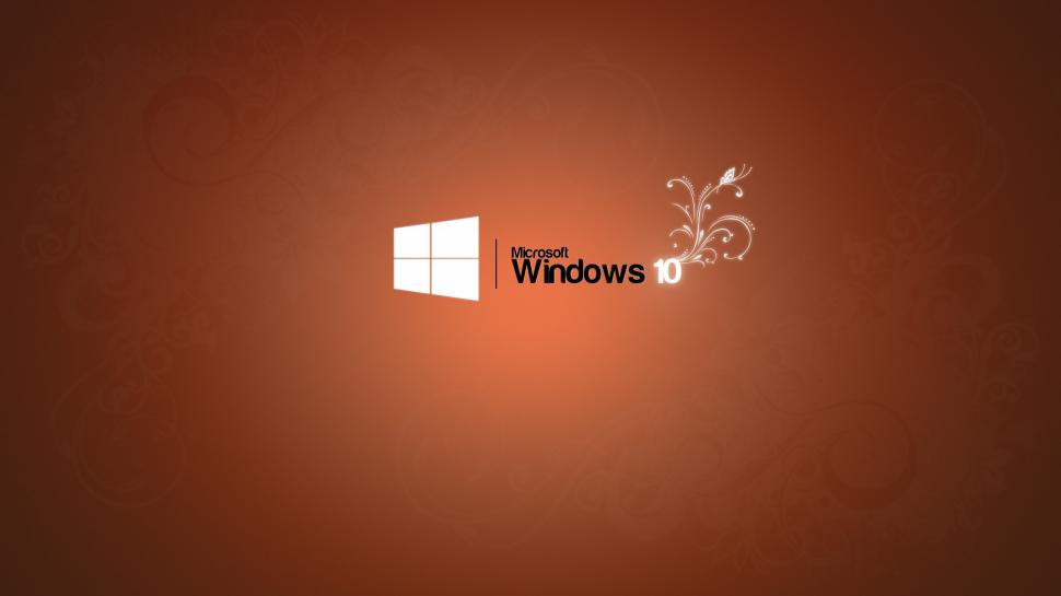 Microsoft Windows 10 logo, orange background wallpaper,Microsoft HD wallpaper,Windows HD wallpaper,10 HD wallpaper,Logo HD wallpaper,Orange HD wallpaper,Background HD wallpaper,1920x1080 wallpaper