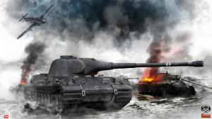 World of Tanks Tanks Smoke Games 3D Graphics wallpaper thumb