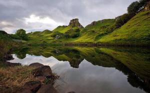 Landscape, Nature, Scotland, Skye, Hill, Reflection, UK wallpaper thumb
