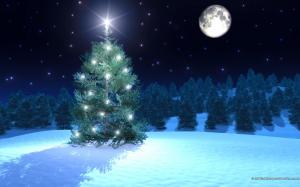 ღ.moonlight In Christmas Tree.ღ wallpaper thumb