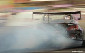 Lexus Motion Blur Smoke Drift HD wallpaper thumb
