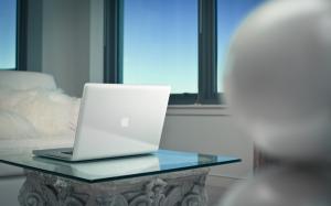 White MacBook Pro wallpaper thumb