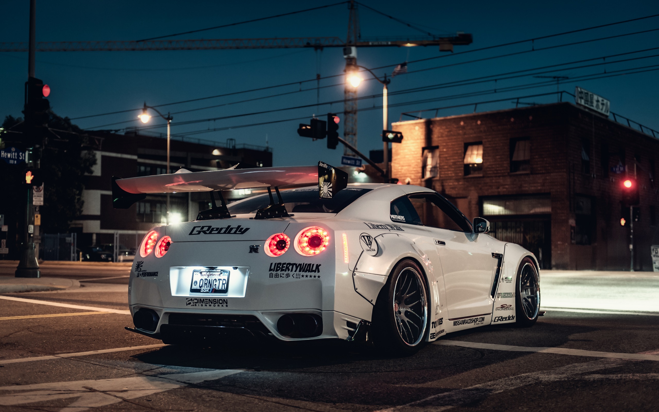 Nissan Gt R White Supercar Back View Wallpaper Cars Wallpaper Better