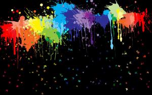 Spattered Paints wallpaper thumb