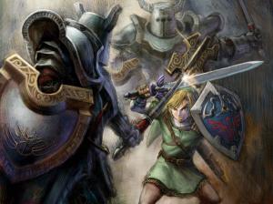 Zelda Link Master Sword Shield HD wallpaper thumb
