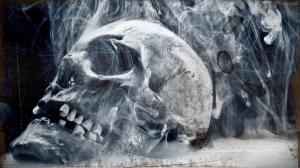 Skull Smoke 3d HD wallpaper thumb