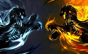 Ice and Fire Dragons wallpaper thumb