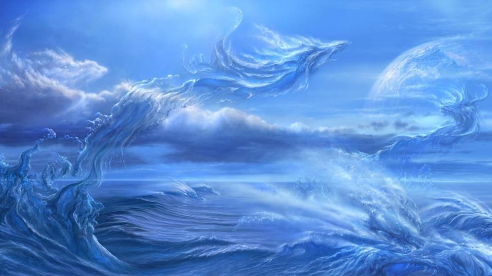 Water Fantasy wallpaper,water HD wallpaper,ocean HD wallpaper,fantasy HD wallpaper,3d & abstract HD wallpaper,1920x1080 wallpaper