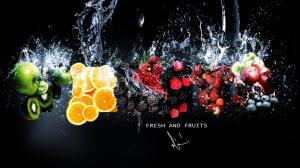 Fresh Fruits in Water wallpaper thumb
