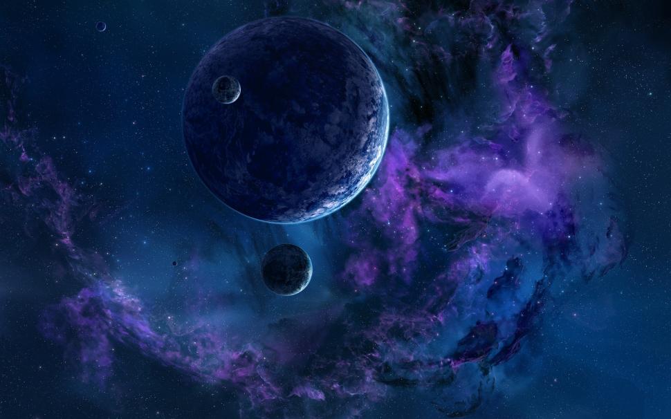 The Purple Space wallpaper,space HD wallpaper,planets HD wallpaper,2560x1600 wallpaper