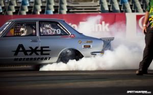 Toyota Corolla Burnout Smoke Race Car Drag Race HD wallpaper thumb