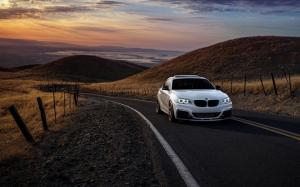 BMW M235i white car, road, hills wallpaper thumb