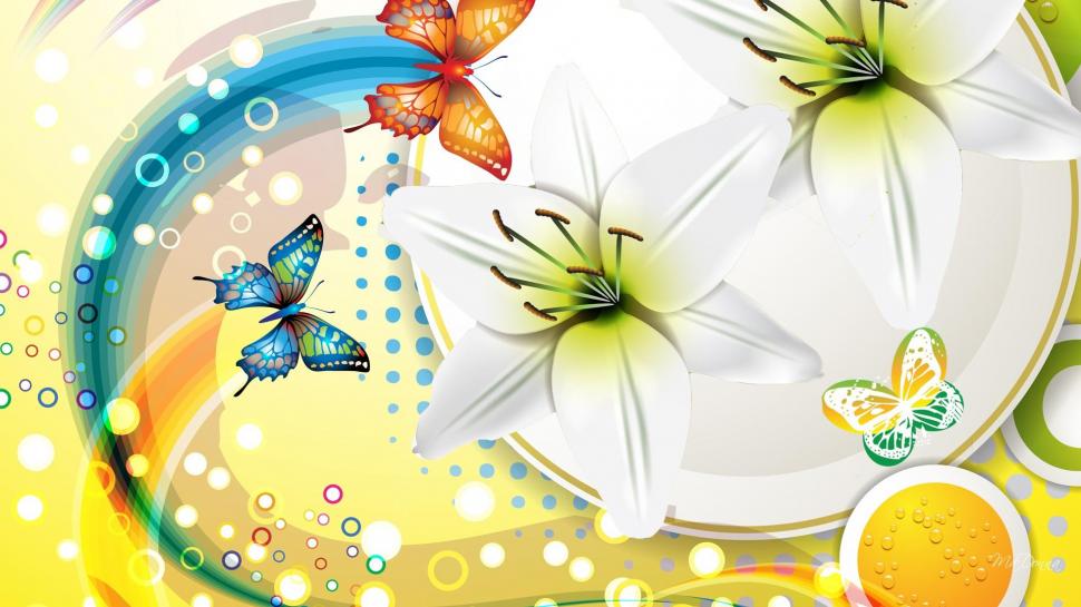 Butterfly Abstraction wallpaper,papillon HD wallpaper,fluers HD wallpaper,butterfly HD wallpaper,flowers HD wallpaper,rainbow HD wallpaper,spring HD wallpaper,abstract HD wallpaper,collage HD wallpaper,summer HD wallpaper,glow HD wallpaper,butterflies HD wallpaper,1920x1080 wallpaper
