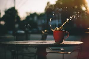 Cup Coffee Splash Spray Cafes City Drops Bokeh Download wallpaper thumb