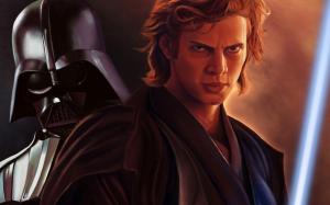 Skywalker and Darth Vader wallpaper thumb