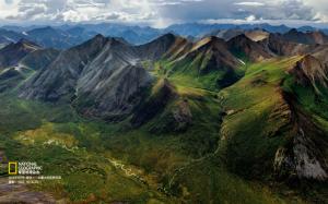 National Geographic magazine, Yukon, Canada's Wild West, Paul Nicklen, Rivers, Sky, Clouds, Overlooking wallpaper thumb