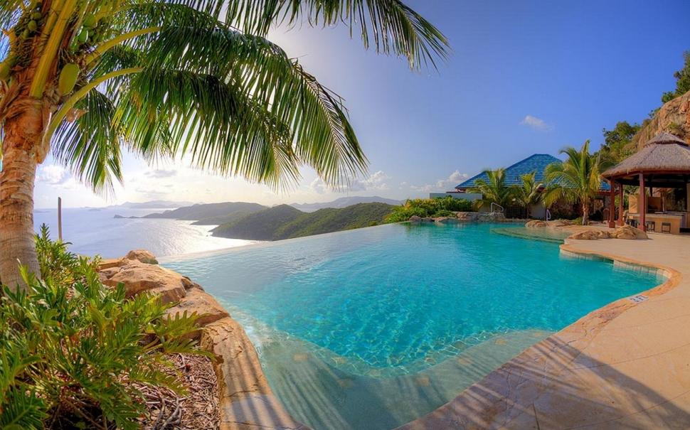 Nature, Landscape, Resort, Swimming Pool, Palm Trees, Sea, Tropical, Summer, Vacations, Water wallpaper,nature wallpaper,landscape wallpaper,resort wallpaper,swimming pool wallpaper,palm trees wallpaper,sea wallpaper,tropical wallpaper,summer wallpaper,vacations wallpaper,water wallpaper,1300x812 wallpaper