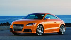 Audi TT Coupe, orange color wallpaper thumb