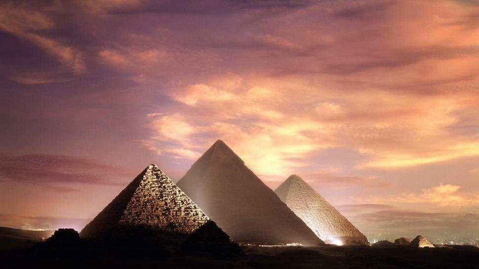 Pyramids, Giza, Egypt,sunset wallpaper,giza HD wallpaper,egypt HD wallpaper,pyramids HD wallpaper,sunset HD wallpaper,nature & landscapes HD wallpaper,1920x1080 wallpaper