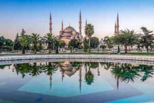 blue mosque, sultan ahmet mosque, istanbul, turkey wallpaper thumb