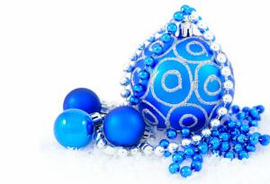 Holidays Christmas Balls Light Blue wallpaper thumb