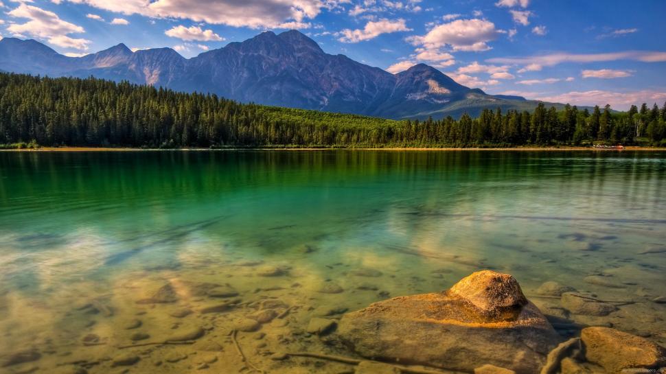 Lake and moutains wallpaper,landscape HD wallpaper,moutain HD wallpaper,lake HD wallpaper,water HD wallpaper,tree HD wallpaper,1920x1080 wallpaper