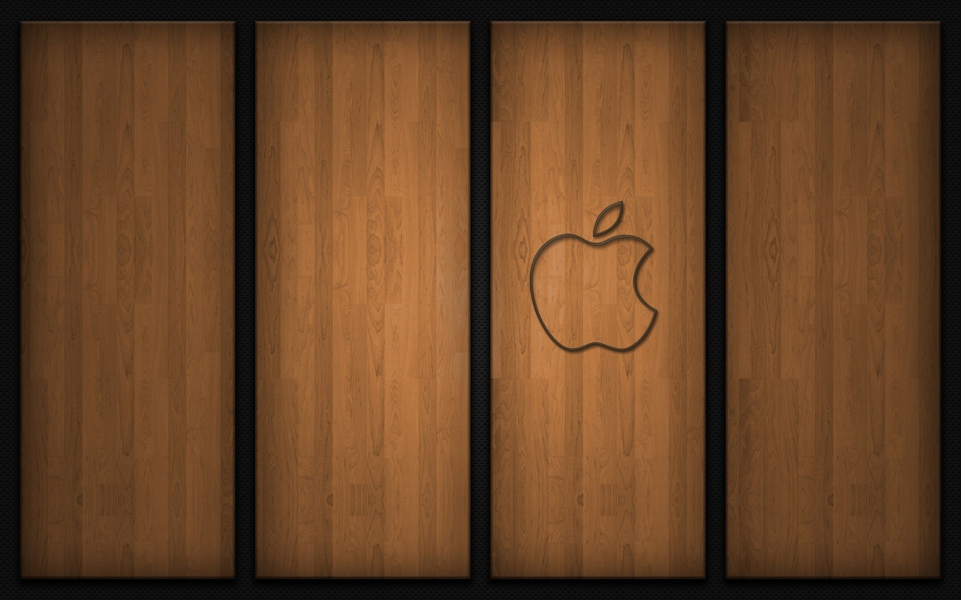 Download wallpaper for 320x240 resolution | Apple logo on wood | brands ...