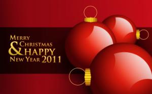 2011 Happy New Year & Christmas HD wallpaper thumb