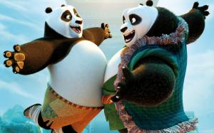 Po and Li Shan Kung Fu Panda 3 wallpaper thumb