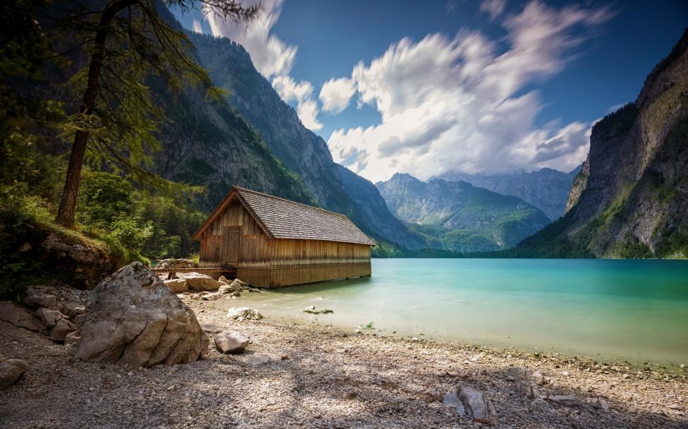 Landscape, Nature, Boat, Houses, Lake, Summer, Mountain, Alps, Clouds, Trees, Beach wallpaper,landscape HD wallpaper,nature HD wallpaper,boat HD wallpaper,houses HD wallpaper,lake HD wallpaper,summer HD wallpaper,mountain HD wallpaper,alps HD wallpaper,clouds HD wallpaper,trees HD wallpaper,2200x1375 wallpaper